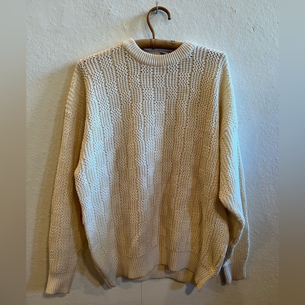 SOLD Vintage Weekends white knit sweater